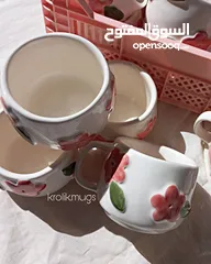  3 El yapımı İran seramik mugكوب سيراميكي يدوي إيراني – مزيج من الفن، الفخامة والجودة بأسعار مناسبة!