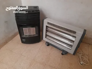  4 صوبة غاز  3 شعلات+ صوبة كهرباء 4 شعلات