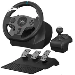  7 ستيرنغ ويل مقود سواقة مع بريكات لأجهزة الـ PC و البلايستيشن PXN V9 Steering Wheel & Breaks