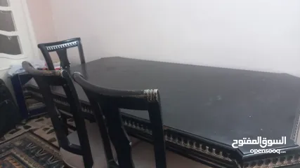  2 طاولة سفرة 5 كراسي مع طقم مورس 7 مقاعد