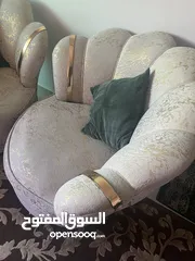  3 كنب غرفة جلوس 7 مقاعد مكون من 4 قطع جديد