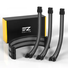  1 طقم كيبلات مزود الطاقة عالية الجودة من EZDIY-FAB  High quality power supply cables from EZDIY-FAB