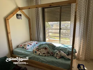  1 تخت مفرد ونص (خشب سويد)