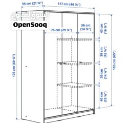  3 Set of 2 wardrobes from IKEA one has 2 doors and other 3 doors. Very well conserved.