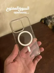  6 iPhone 15 pro clear case (magsafe)كفر ايفون 15 برو الاصلي