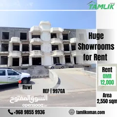  1 Huge Showrooms for Rent in Ruwi REF 997GA