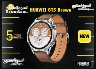  1 متوفر الأن ساعة هواوي جي تي 5 براون /// Huawei Gt5 brown new