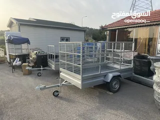  19 مقطورات وعربايات وحمامات متنقله ملاحظه مقطورات مرخصه من قبل اداره ترخيص مره واحده فقط تحمل وزن 75