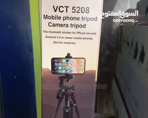  7 VCT 5208 MOBILEPHONE TRIPOD CAMERA TRIPOD  ترايود كاميرا  بلوتوث ريموت 