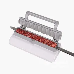  3 مكبس صنع سيخ الكباب على الطريقة التركية + 5 اسياخ كباب سهلة الاستعمال وتصميم عصري وانيق