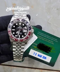  1 Rolex GMT brand new 2024 full set with warranty card and manual of watch & original box