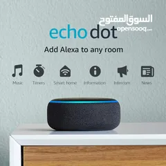  1 Amazon Echo Dot Smart speaker with Alexa