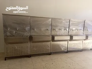  12 مبرد ماء ستانلس ستيل كامل فرنسي أصلي حنفيه كبس وحنفية قصبة