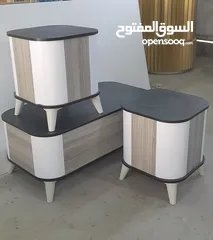  1 طاولات وسط خشب 18م الون حسب الطلب مكون من ثلاث قطع طاولات واسط جودة عالية