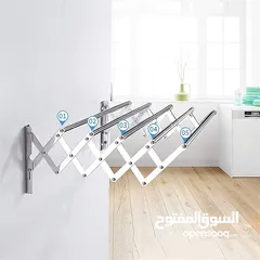  3 اثاث خارجي منشر تجفيف الملابس 120 سم جديد وحصري منشر غسيل الملابس على الجدار رهيب من ستانلس ستيل