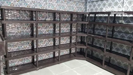  5 رفوف بلاستيكية والجودة حديدية تتحمل أوزان ثقيلة