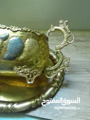  7 مضيفة نحاس نحاس ثقيلة فخمه جدا قطعه متحفيه بحاله ممتازة جدا جدا للديكور