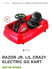  2 Electric Go kart, Razor jr.