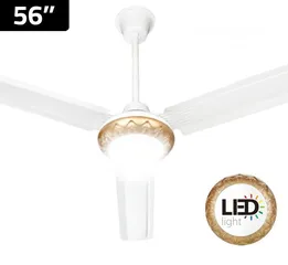  1 مراوح سقفيه مع اضاءة Led نوال