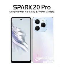  1 جديد Tecno Spark 20Pro 16GB-256GB لدى سبيد سيل