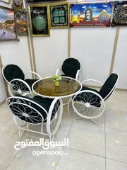  2 ميز وكراسي حديقة