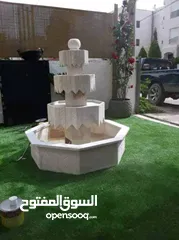  28 سناسل وديكورات حجر نوافير وشلالات العنوان المفرق