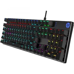  11 GK400F keyboard hp Mechanical Gaming كيبورد جيمنج من اتش بي مواصفات ممتازة مضيئ