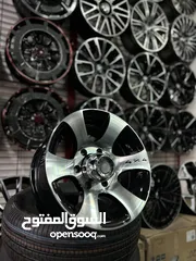  2 جنط جديد /:- قياس 15 /:- 6 براغي بكب