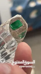  7 Natural Emerald&White Diamonds