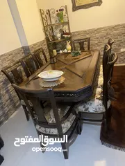  2 طاولة سفره خشب زان وسويد