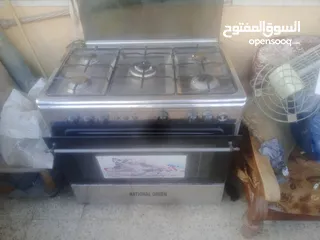  3 غاز وفرن مستعمل بسعر. مغري بحاله جيده النوع national green