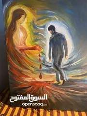  1 لوحة دمع الثرى للرسامه رين