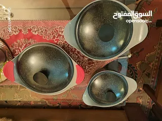  2 طقم طناجر قرانيت اسود