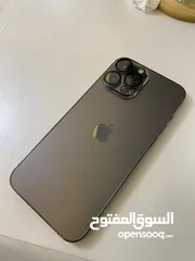  5 ايفون13pro maxلون اسود 256GB للبيع التلفون بلمع لمع