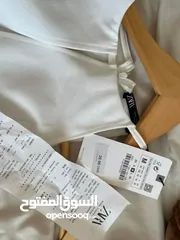  6 New white dress from Zara size Mفستان جديد من زارا قياس ميديوم