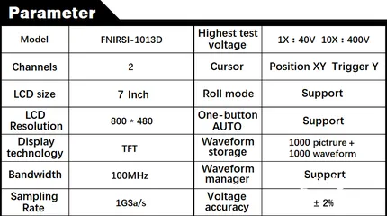  3 FNIRSI Tablet Oscilloscope