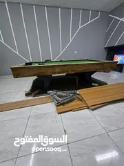  3 طاوله بلياردو امريكيه بوضع ممتاز