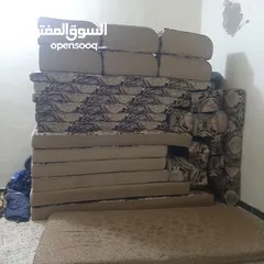  5 جلسه عربيه لصالون او غرفه ضيوف خمسه بأربعه لون بني ملوكي