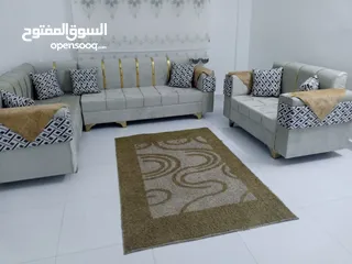  7 أطقم كنب 7 مقاعد خشب لاتيه