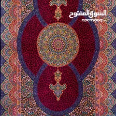  3 silk carpet ,سجادة حرير ایرانیة يدويا Persian handmade silk Rug , 2.39 m^2 All silk (Lint,Warp,Weft)