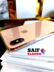  5 IPHONE XS MAX 256  GOLD حالة زيروو