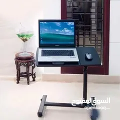  2 طاولات الاكل او الدراسة أو ستاند لاب توب ... طاولة كبار السن للاكل