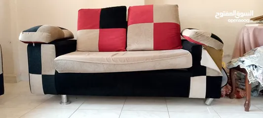  4 طقم كنب 2 و 3 مقاعد للبيع فقط ب 15 دينار