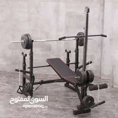  4 بنشات منزلية متنوعة مستويات مع بكرة سحب أوزان