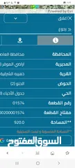  2 للبيع قطعة أرض 920 م في الذهيبه الشرقيه كافه الخدمات