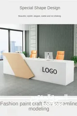  3 Reception Counter with LED lights High Quality office furniture  Reception Desk