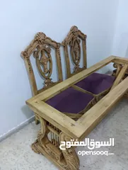  4 طاوله سفره 6 كراسي اجنبيه مقاس 120*240 اربد 230  دينار