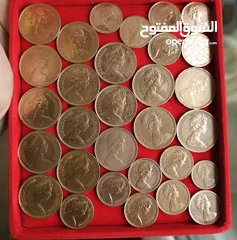  3 مجموعه عملات معدنیه قدیمیه elizabeth old coins