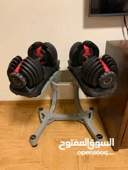 1 دامبلز سمارت ذكي مع ستاند وزن 80 ك فعلي جديد بالكرتونه