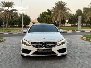  3 MERCEDES-Benz- C200 Coupe 2018  ///AMG original paint   full service history GCC